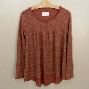 NWT Lucky Brand Waffle Top. Size small